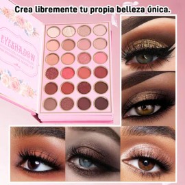 5 En 1 Paleta Sombras, Contorno, Iluminación, Labial Y Rubor                                                                                          