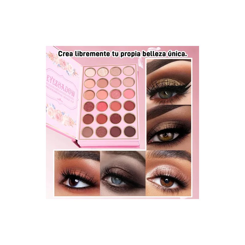 5 En 1 Paleta Sombras, Contorno, Iluminación, Labial Y Rubor