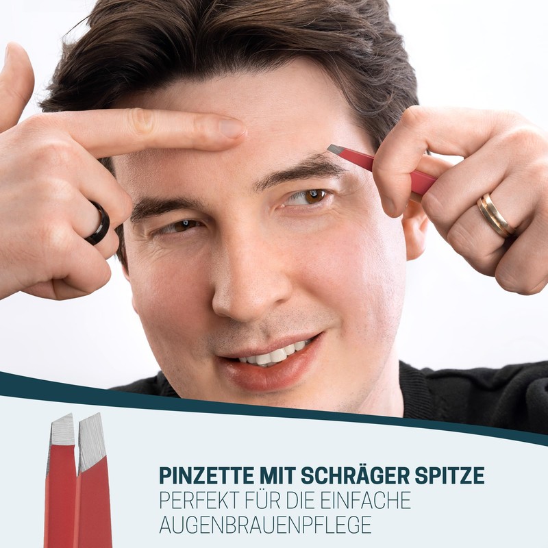 KLINGENHELD® Precise Tweezers Set with Hand-Cut Tips - Perfect for