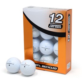 Second Chance Recycled Lake Golf Balls, 12 Pack - Grade A for Maxfli Golf Balls, Mixed