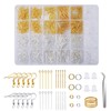 KINDPMA 2003Pcs Earring Making Kit Earring Making Supplies Hypoallergenic Earring