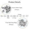 Jabogrii 16.4 Feet Silver Four Leaf Clover Jewelry Making Chains