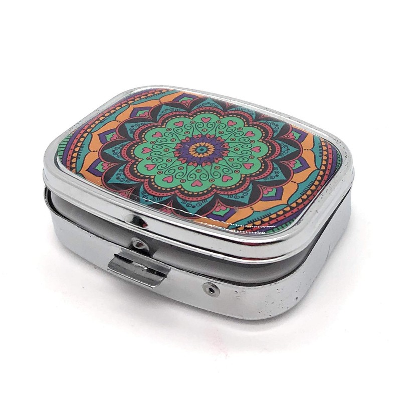 MovilCom® Pocket Daily Pill Box Organizer 2 Compartments, Pill Box