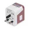 International Power Adapter Travel Plug with 4 USB Ports for