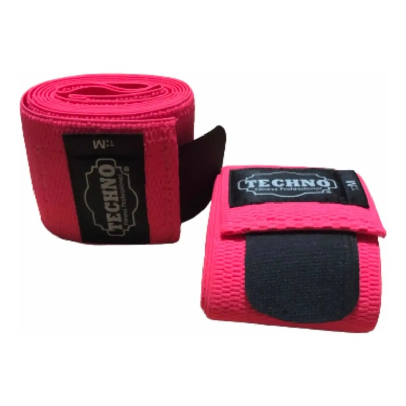 Faja De Tres Velcros + Vendas Para Rodillas Gym Pack