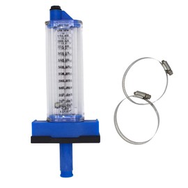 Rola-Chem 570381-T Flowmeter for 4 in. PVC Pipe, Horizontal Installation (Top Mount) 175–500 GPM, 4" PVC/Galv Pipe — Accurate Flow Rate Measurement for Swimming Pools