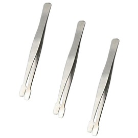 OSALADI Non-magnetic Stainless Steel Tweezers for Eyelash Application Stamp Collecting