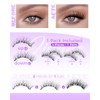 JIMIRE Magnetic Eyelashes Natural Look Wispy Magnetic Lashes with Applicator