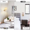 LASENCHOO Plug in Wall Sconces Set of Two, Modern Wall