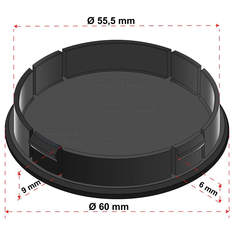 4 x Hub Caps, 60 mm Diameter, Wheel Centre Caps,