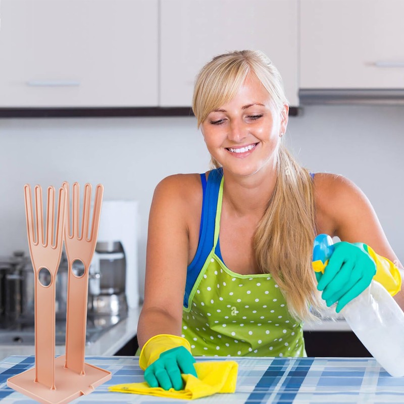 Bntyok Kitchen Gloves Holder Mitten Dryer Reusable Plastic Washing Rack