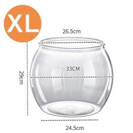 Goldfish Aquarium, Acrylic, Goldfish Bowl, Plastic, Transparent, Round Fishbowl, Medaka Aquarium, Aquarium, Aquarium, Plant, Aquarium, Large Capacity, Stylish, Vase, Flower Base, Plant Cultivation,