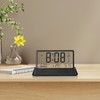 Lancoon LCD Digital Alarm Clock with 3 Alarms Transparent Temperature
