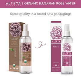 Alteya Organics Bulgarian Rose Water Toner - USDA Organic, Award-Winning, Organic Toner Mist, 8.5 oz/250ml