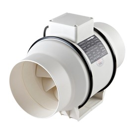 LEOKV 2 pieces.6 Inch Exhaust fan Pipeline booster fan 560 CFM Duct High Efficiency Air Fan for Duct Vent Bathroom, Kitchen, Grow Tent,The wind is very strong.All-copper wire motor More durable.