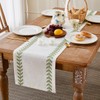 Wracra Embroidered Table Runner Irregular Willow Leaf Table Runners 60
