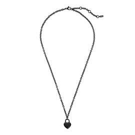 MVMT Heartlock Necklace for Women Collection Black - 28200193, Stainless Steel, No Gemstone