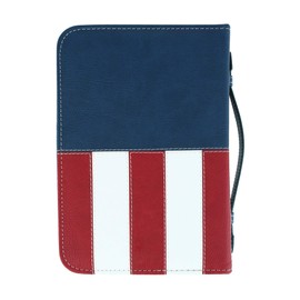Divinity Boutique Stand Firm Patriotic Bible Cover Case, Medium, Navy