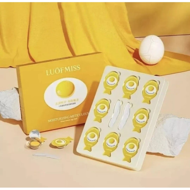 Corea Pack De 8 Mascarillas Hidratantes De Huevo