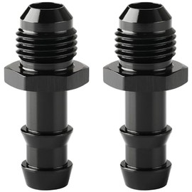 Podavelle 6AN Male Flare to 3/8 Hose Barb Fitting Adapter - 2PCS