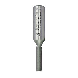 Trend Professional Straight Two Flute Router Cutter, 1/2 Inch Shank, 6mm Cut Diameter, Tungsten Carbide Tipped, 3/24X1/2TC
