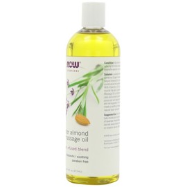 Now Aceite de masaje de almendra de lavanda, 16 onzas (paquete de 2)