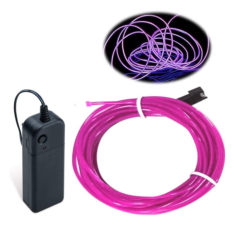 MaxLax Cable Electroluminiscente para Halloween, Fiestas y Decoración de Bricolaje,