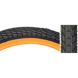 Sunlite Freestyle BMX Kontact Tires, 20" x 1.95", Black/Orange