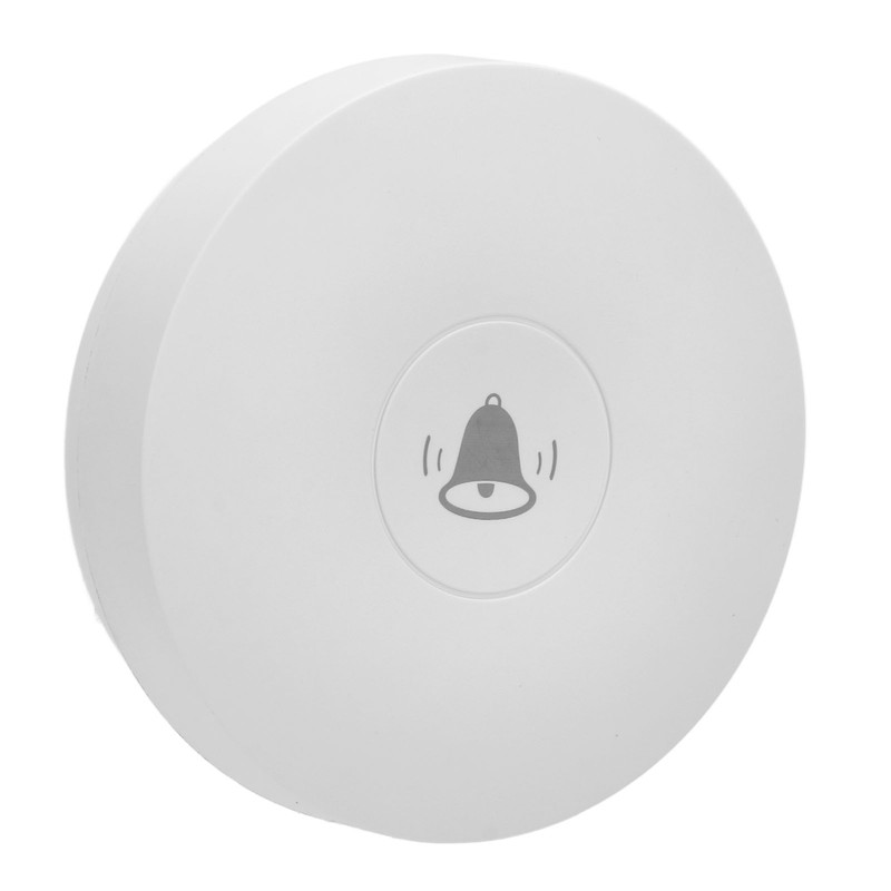 Wireless Doorbell Self Powered 1 Receiver 2 Push Button Battery