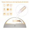 Aipsun Nickel Modern LED Wall Sconce Hardwired Indoor Wall Lights