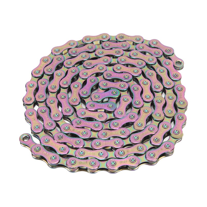Bicycle Chain High Carbon Steel Colorful 116 Links 9 Speed
