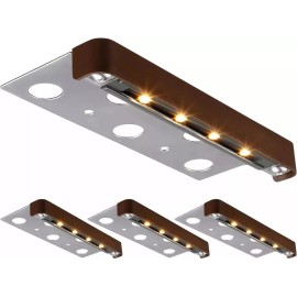 LEONLITE LED Low Voltage Hardscape Lighting, 7 Inch Landscape Lights Soft White Pack of 4