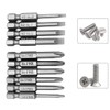 Saipor 10Pcs Magnetic Screwdriver Bit Sets 1/4 Inch Hex Shank