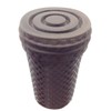 Island Edison Cane Rubber Cap 12 mm (2 Pack) Brown