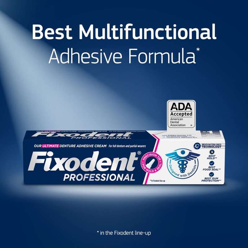Professional Ultimate Denture Adhesive Cream for Strong, All-Day Hold for