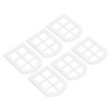 6PCS Dollhouse Windows Miniature Window Frame Ornament 1:12 Scale Dollhouse