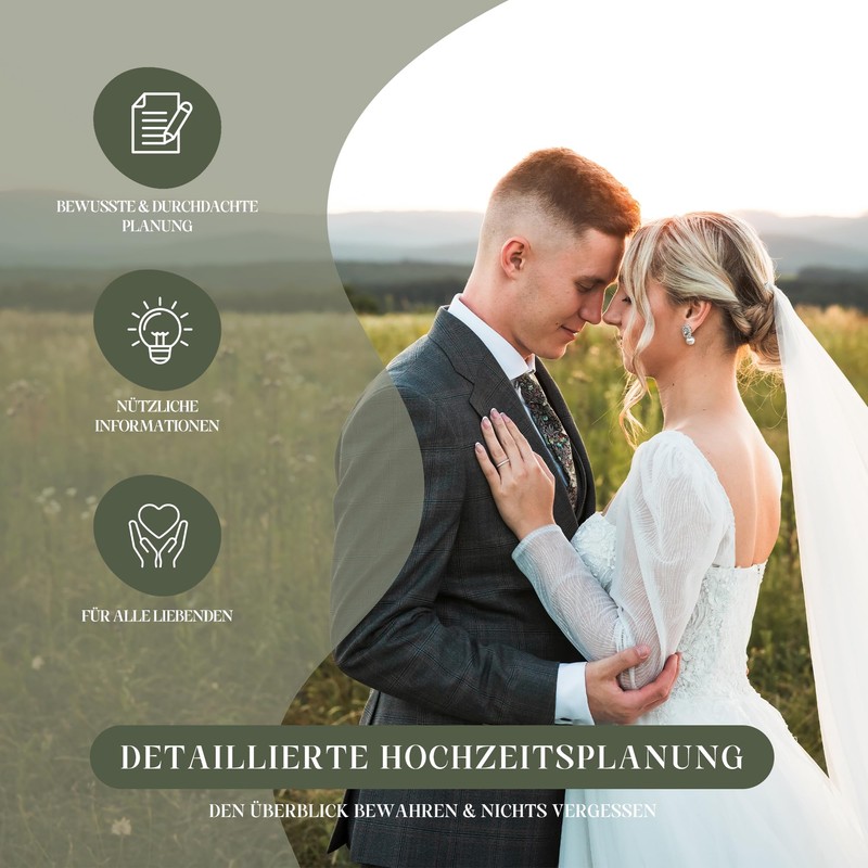 BIROYAL Wedding Planner German for the Big Day, 160 Pages