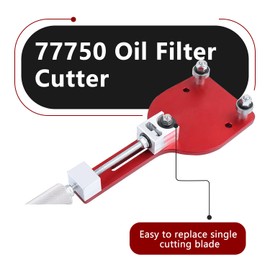 77750 Oil Filter Cutter Oil Filter Cutting Replace Tool for Filter Cutting Range 2 3/8"-5" Red