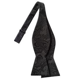 KissTies - Pajarita de boda de cachemira, Negro -, Talla única
