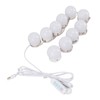 LED Vanity Lights with 10 Dimmable Bulbs USB Adjustable Color