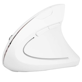 Yoidesu Ratón Inalámbrico Vertical, Ratón Ergonómico Inalámbrica de 2.4GHz, 800/1200/1600 dpi, 6 Botones, Receptor USB para Computadora Portátil, Computadora de Escritorio, PC, Macbook(Blanco)