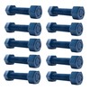 4 Inch Blue Teflon Coated Stud and Hex Nut, B7