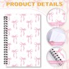 Wxiben Pink Bow Notebook Journal - Coquete Notebook Journal for