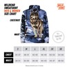 Men's Women's Sweater Jacket Full Zip Fleece Wolf Wildlife Sweatshirt
