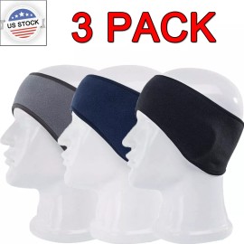 Unbranded 3PACK Ear Warmer Headband Fleece Ear Muffs Winter Warm Running Sports Headwrap