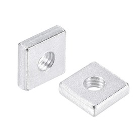 uxcell Square Nuts, M6x14mmx4mm Zinc-Plated Metric Coarse Thread Assortment Kit, 25 Pcs