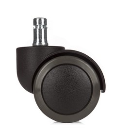 hjh OFFICE 619006 5x hard floor castors for office chair ROLO pin 11 mm / role 50 mm swivel chair castors for hard floors with smooth, smooth running surface