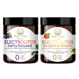 Electrolitos sin Azcar, Hidratacin en Polvo, Adicionado con Calcio, Zinc y Potasio. Keto, Paleo y Vegano, Sabor Frutos del Bosque, Limonada o...      