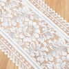 Shimmeroo 2PCS Lace Table Runners Crochet Rectangular Table Runner White