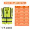 AYKRM Hi Vis Reflective Safety Vest, Yellow, 4-5XL Waistcoat for